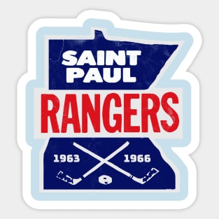 Defunct St. Paul Rangers Hockey Sticker